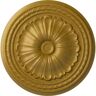 Ekena Millwork 20-1/2 in. x 1-7/8 in. Alexa Urethane Ceiling Medallion (Fits Canopies upto 2-7/8 in.), Pharaohs Gold