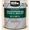 BEHR PREMIUM 1 gal. #PPU6-10 Cream Puff Solid Color Waterproofing Exterior Wood Stain and Sealer