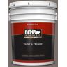 BEHR PREMIUM PLUS 5 gal. #BNC-37 Gray Owl Flat Exterior Paint & Primer