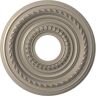 Ekena Millwork 13" OD x 3-1/2" ID x 3/4" P Cole Thermoformed PVC Ceiling Medallion Fits Canopies up to 4-1/4", Metallic Silver Metallic