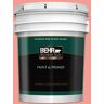 BEHR PREMIUM PLUS 5 gal. #170B-4 Cool Melon Semi-Gloss Enamel Exterior Paint & Primer