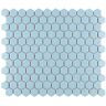 Merola Tile Hudson 1 in. Hex Cashmere Blue 11-7/8 in. x 13-1/4 in. Porcelain Mosaic Tile (11.2 sq. ft./Case)