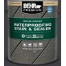 BEHR PREMIUM 1 gal. #HDC-MD-04 Totally Black Solid Color Waterproofing Exterior Wood Stain and Sealer