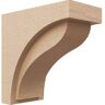 Ekena Millwork 7-in. x 14-in. x 14-in. Series 1 Classic Helena Rough Cedar Woodgrain Timberthane Polyurethane Corbel, Primed Tan