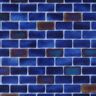 The Tile Doctor Glass Tile LOVE Forever Dark Blue 1 in. X 2 in. Subway Glossy Glass Mosaic Tile for Walls, Floors, and Pools