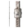HOUSE OF FORGINGS Satin Clear 3.2.2 Square Hammered Three Knuckle Solid Iron Baluster for Staircase Remodel