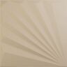 Ekena Millwork 19 5/8 in. x 19 5/8 in. Aire EnduraWall Decorative 3D Wall Panel, Smokey Beige (Covers 2.67 Sq. Ft.)