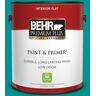 BEHR PREMIUM PLUS 1 gal. #P460-6 Paradise Landscape Flat Low Odor Interior Paint & Primer