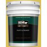 BEHR PREMIUM PLUS 5 gal. #P320-6A Flustered Mustard Semi-Gloss Enamel Exterior Paint & Primer