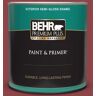 BEHR PREMIUM PLUS 1 qt. #MQ1-09 Haute Couture Semi-Gloss Enamel Exterior Paint & Primer