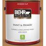 BEHR PREMIUM PLUS 1 gal. #S250-5 Roasted Cashew Flat Low Odor Interior Paint & Primer