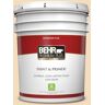 BEHR PREMIUM PLUS 5 gal. #YL-W01 Spinning Silk Flat Low Odor Interior Paint & Primer