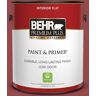 BEHR PREMIUM PLUS 1 gal. #M140-6 Circus Red Flat Low Odor Interior Paint & Primer