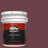 BEHR PREMIUM PLUS 5 gal. #110D-7 Vin Rouge Flat Exterior Paint & Primer