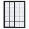 JELD-WEN 48 in. x 60 in. V-4500 Series Bronze FiniShield Vinyl Left-Handed Sliding Window with Colonial Grids/Grilles