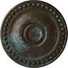 Ekena Millwork 19-1/8" x 1" Foster Urethane Ceiling Medallion (Fits Canopies upto 5-5/8") Hand-Painted Bronze Blue Patina