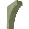 Ekena Millwork 3-1/2 in. x 12 in. x 10 in. Restoration Green Clarksville Wood Vintage Decor Bracket