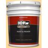 BEHR PREMIUM PLUS 5 gal. #P250-3 Marsh Marigold Flat Exterior Paint & Primer