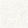 A-Street Prints Helene Taupe Beige Geometric Lines Matte Paper Non-Pasted Wallpaper