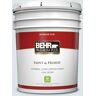 BEHR PREMIUM PLUS 5 gal. #BL-W03 Blue Bird Day Flat Low Odor Interior Paint & Primer