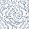 A-Street Prints Featherton Blue Floral Damask Strippable Wallpaper (Covers 56.4 sq. ft.)