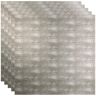 Fasade Flat Panel 2 ft. x 2 ft. Crosshatch Silver Lay-In Vinyl Ceiling Tile (20 sq. ft.)