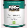 BEHR PREMIUM PLUS 1 gal. #100A-1 Barely Pink Semi-Gloss Enamel Low Odor Interior Paint & Primer