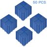 VEVOR Interlocking Drainage Mat Floor Tiles Rubber Interlocking Gym Flooring Tiles Blue 12 x 12 x 0.5 in.  (50 Pcs, 50 sq ft)