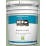 BEHR PREMIUM PLUS 5 gal. #S390-4 Roof Top Garden Satin Enamel Low Odor Interior Paint & Primer