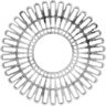 Ekena Millwork 30 in. O.D. x 11-1/8 in. I.D. x 1 in. P Cornelius Architectural Grade PVC Peirced Ceiling Medallion