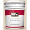 BEHR PREMIUM PLUS 5 gal. #BXC-50 Stucco White Hi-Gloss Enamel Interior/Exterior Paint