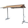 Advaning 14 ft. FS Series Free Standing Semi-Cassette Manual Retractable Patio Awning in Canvas Umber (10 ft. Projection)