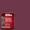 BEHR 1 gal. #PPU1-14 Formal Maroon Flat Interior/Exterior Masonry, Stucco and Brick Paint