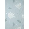 Fine Decor Synergy Light Blue Floral Metallic Non-pasted Vinyl Wallpaper