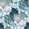 RoomMates Retro Tropical Leaves Peel and Stick Wallpaper (Covers 28.18 sq. ft.)