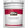 BEHR PREMIUM PLUS 5 gal. #N530-1 Pixel White Hi-Gloss Enamel Interior/Exterior Paint