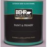 BEHR PREMIUM PLUS 1 qt. #690F-4 Midsummer Dream Semi-Gloss Enamel Exterior Paint & Primer