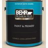 BEHR PREMIUM PLUS 1 gal. #BWC-26 Stucco Tan Satin Enamel Exterior Paint & Primer