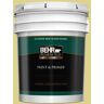 BEHR PREMIUM PLUS 5 gal. #T17-16 Thats My Lime Semi-Gloss Enamel Exterior Paint & Primer