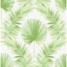 A-Street Prints Calla Green Painted Palm Matte Paper Non-Pasted Wallpaper