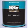 BEHR PREMIUM PLUS 1 qt. #P550-2 Artistic Violet Satin Enamel Exterior Paint & Primer