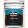 BEHR PREMIUM PLUS 5 gal. #PPU3-06 Venetian Mask Satin Enamel Exterior Paint & Primer