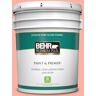 BEHR PREMIUM PLUS 5 gal. #180A-3 Just Blush Semi-Gloss Enamel Low Odor Interior Paint & Primer