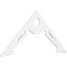 Ekena Millwork Pitch Cena 1 in. x 60 in. x 30 in. (11/12) Architectural Grade PVC Gable Pediment Moulding