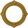 Ekena Millwork 13-1/8 in. x 8 in. ID x 5/8 in. Benson Urethane Ceiling Medallion (Fits Canopies upto 8 in.), Pharaohs Gold