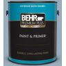 BEHR PREMIUM PLUS 1 gal. #S510-3 Ombre Blue Satin Enamel Exterior Paint & Primer