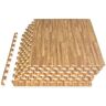 PROSOURCEFIT Wood Grain Puzzle Mat Light Oak 24 in. x 24 in. x 0.5 in. EVA Foam Interlocking Floor Tiles (24 sq. ft.) (6-Pack)