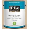 BEHR PREMIUM PLUS 1 gal. #S280-3 Practical Tan Satin Enamel Low Odor Interior Paint & Primer