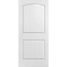 Masonite 36 in. x 80 in. Roman Smooth 2-Panel Round Top Hollow Core Primed Composite Interior Door Slab