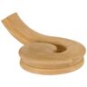 EVERMARK Stair Parts 7530 Unfinished White Oak Left-Hand Volute with Up-Easing Handrail Fitting